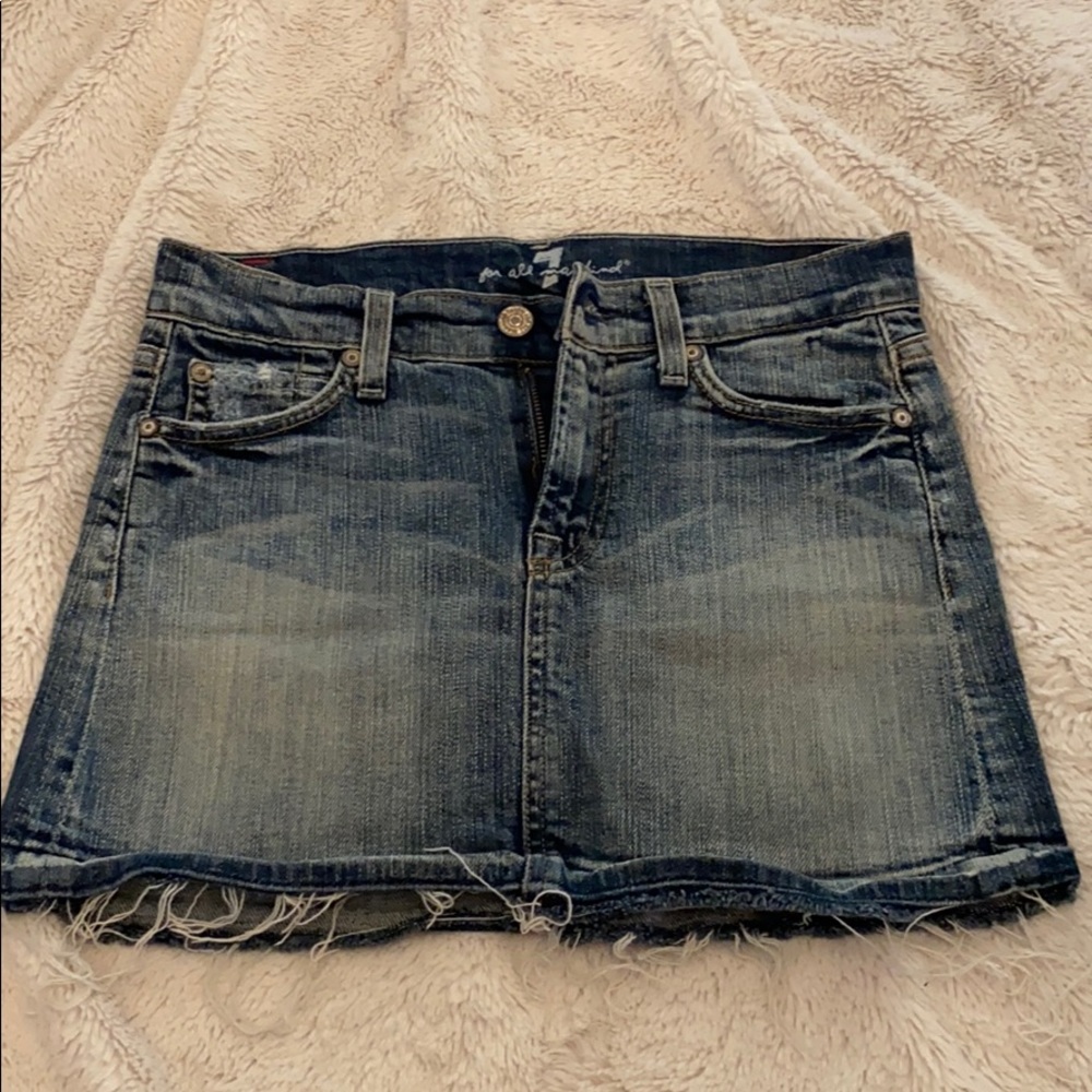 7 For All Mankind Denim Skirt